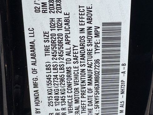 Used 2021 Honda Pilot Touring image 31