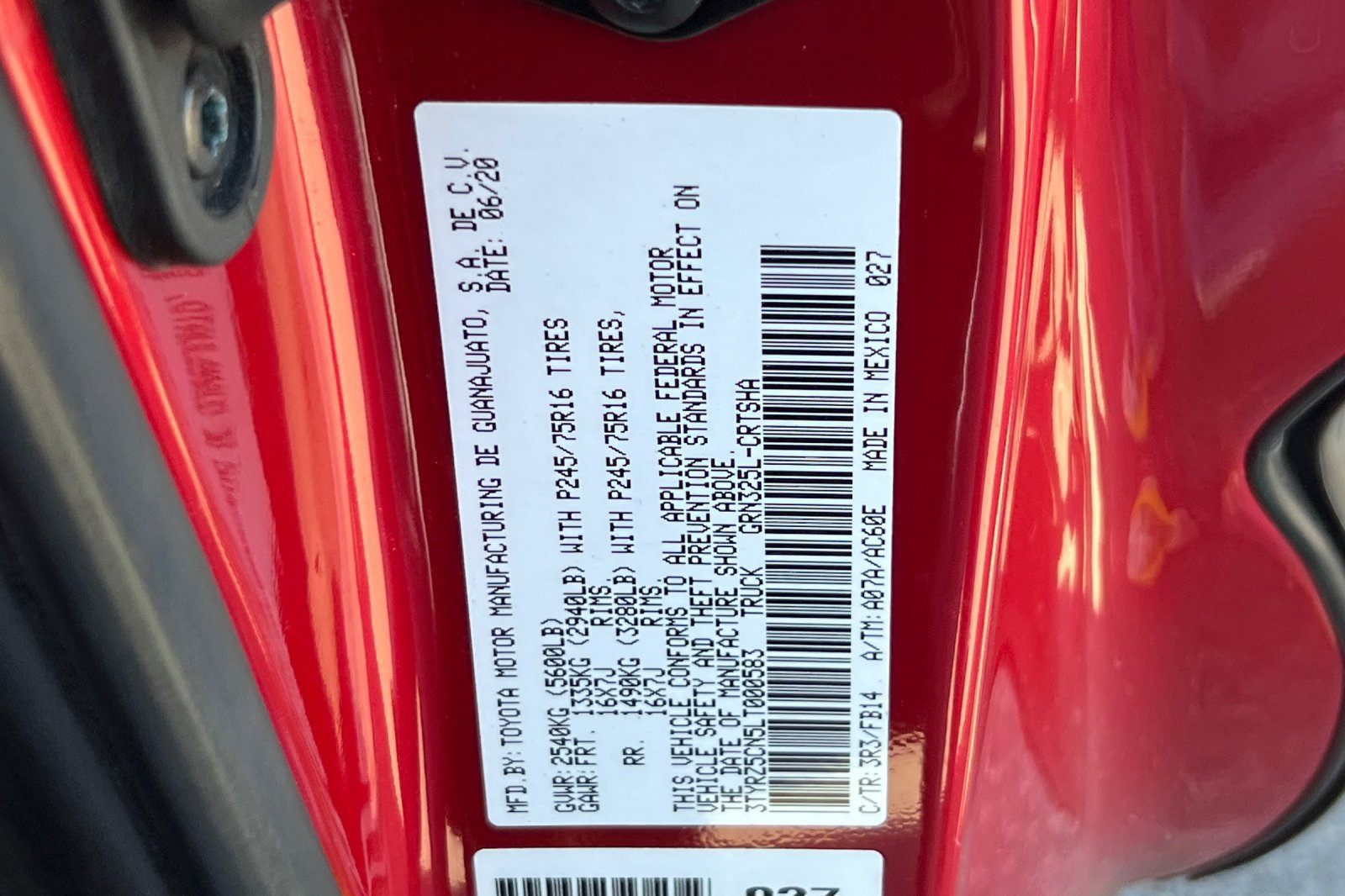 Used 2020 Toyota Tacoma SR w/ SX Package RWD image 24