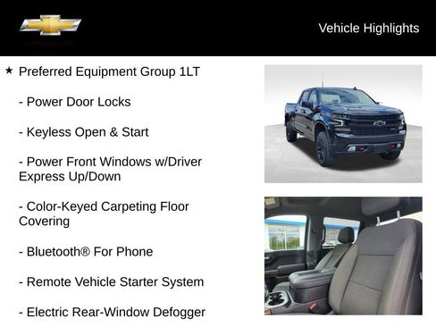 Used 2022 Chevrolet Silverado 1500 LT Trail Boss w/ Bed Protection Package AWD/4WD image 18