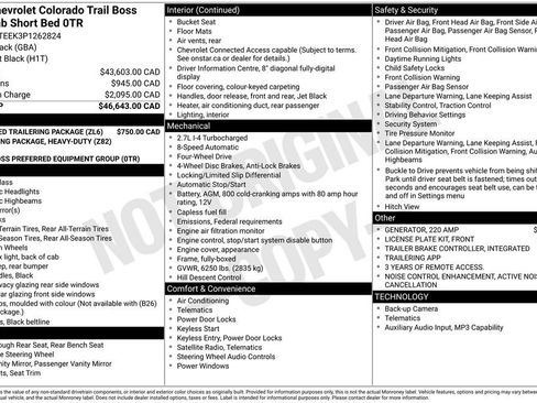 Used 2023 Chevrolet Colorado Trail Boss w/ Advanced Trailering Package AWD/4WD image 9