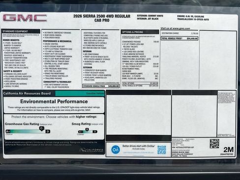 New 2026 GMC Sierra 2500 Pro w/ Convenience Package AWD/4WD image 19