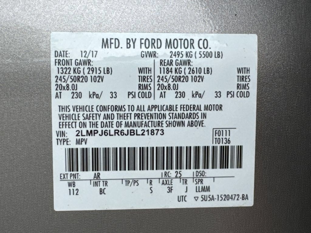 Used 2018 Lincoln MKX Reserve w/ Driver Assistance Package FWD image 35