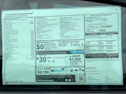 New 2025 BMW 228i xDrive 228 xDrive w/ Premium Package image 19