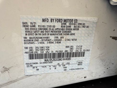 Used 2021 Ford EcoSport SE w/ SE Convenience Package FWD image 48