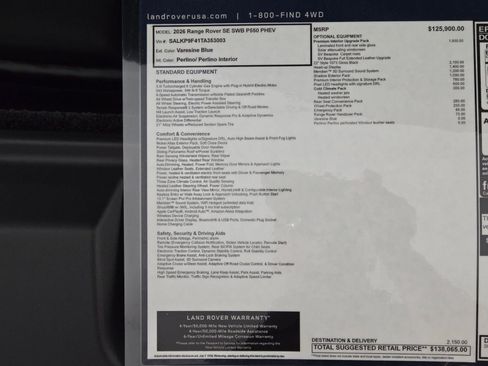 New 2026 Land Rover Range Rover SE image 32