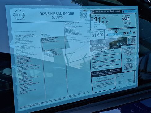 New 2026 Nissan Rogue SV w/ Cold Weather Package AWD/4WD image 7