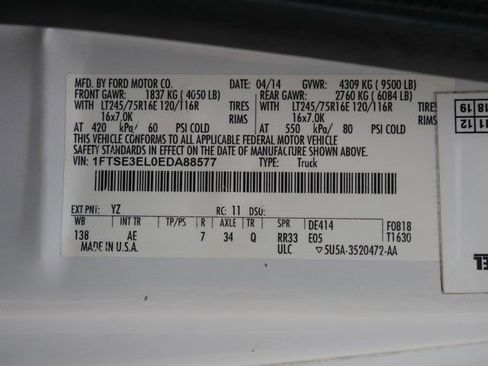 Used 2014 Ford E-350 and Econoline 350 Super Duty w/ Power Group image 22