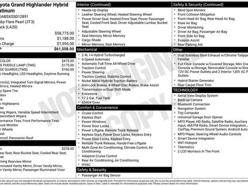 Used 2025 Toyota Grand Highlander AWD Hybrid image 34