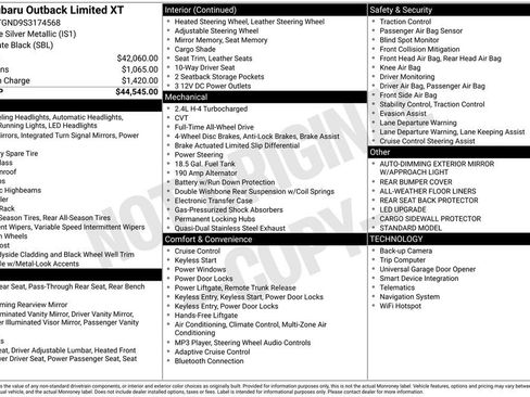 Used 2025 Subaru Outback Limited XT image 11