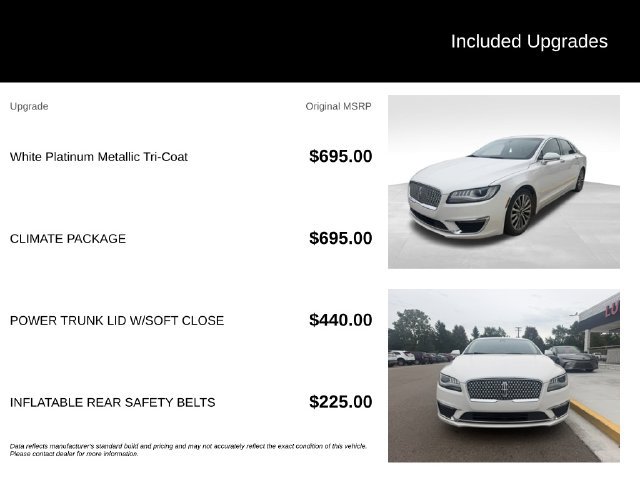 Used 2017 Lincoln MKZ Select w/ Climate Package FWD image 8