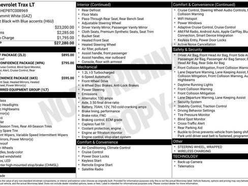 New 2026 Chevrolet Trax LT w/ Sunroof Package image 4