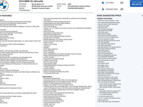 Used 2019 BMW X5 xDrive40i w/ Convenience Package image 5