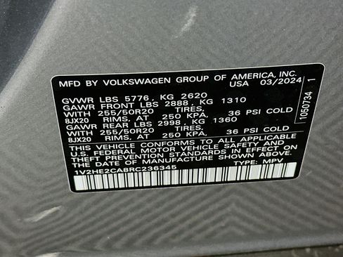 Used 2024 Volkswagen Atlas Cross Sport SE AWD/4WD image 12