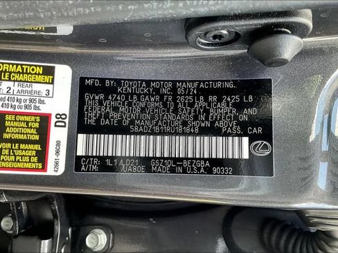 Used 2024 Lexus ES 350 w/ Premium Package FWD image 21