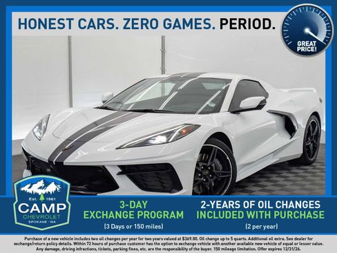 Used 2022 Chevrolet Corvette Stingray Preferred Conv w/ Z51 Performance Package RWD image 1