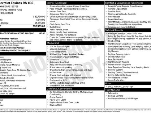 Used 2023 Chevrolet Equinox RS image 34
