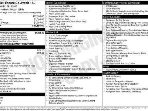 New 2026 Buick Encore GX Avenir w/ Avenir Convenience Package AWD/4WD image 26
