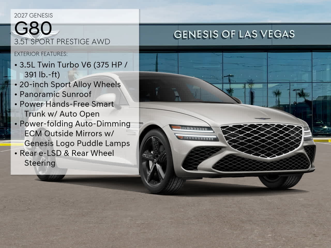 New 2027 Genesis G80 3.5T Sport Prestige AWD/4WD image 3