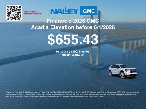 New 2026 GMC Acadia Elevation w/ Elevation Premium Package FWD image 7