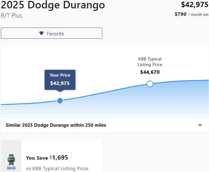 Used 2025 Dodge Durango R/T AWD/4WD image 3