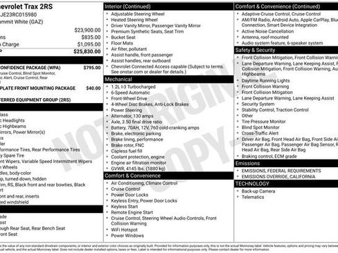 Certified 2024 Chevrolet Trax RS w/ Driver Confidence Package image 5