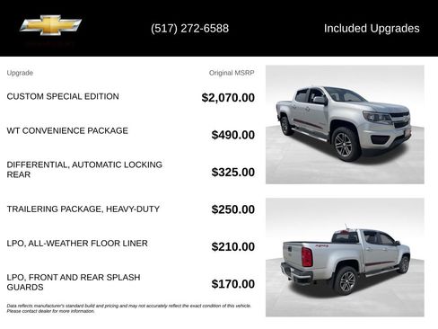 Used 2019 Chevrolet Colorado W/T w/ Custom Special Edition AWD/4WD image 5