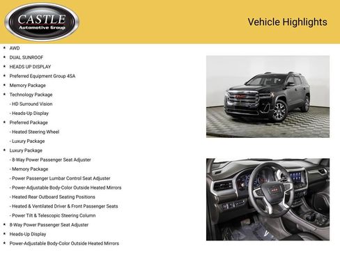 Used 2023 GMC Acadia SLT w/ Technology Package AWD/4WD image 3
