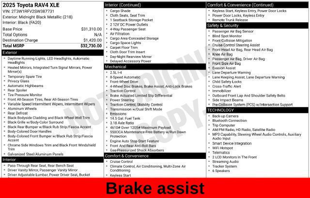 Used 2025 Toyota RAV4 XLE FWD image 38