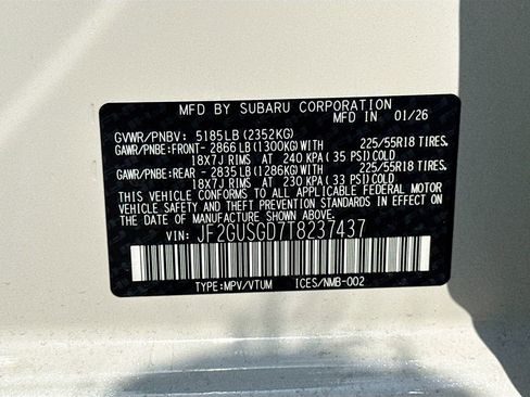 New 2026 Subaru Crosstrek 2.5i Sport AWD/4WD image 41