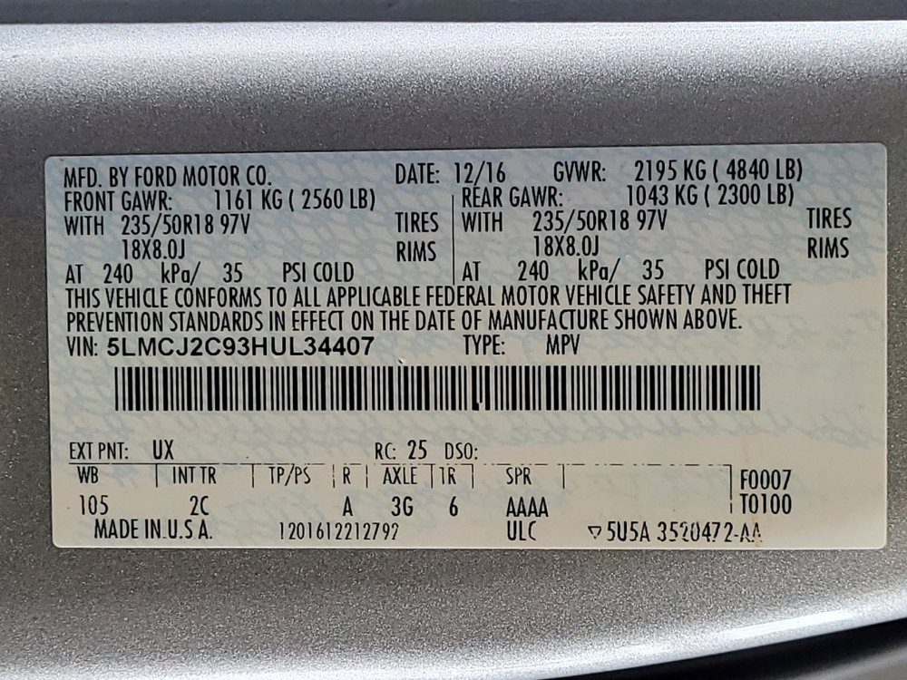 Used 2017 Lincoln MKC Select FWD image 33