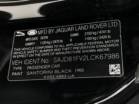 Used 2020 Jaguar F-TYPE R-Dynamic image 24