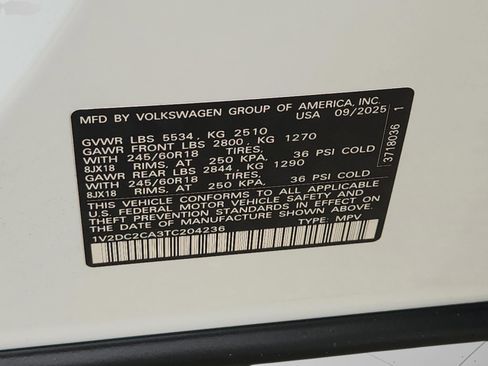 New 2026 Volkswagen Atlas Cross Sport SE image 26