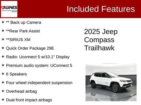 Used 2025 Jeep Compass Trailhawk AWD/4WD image 3