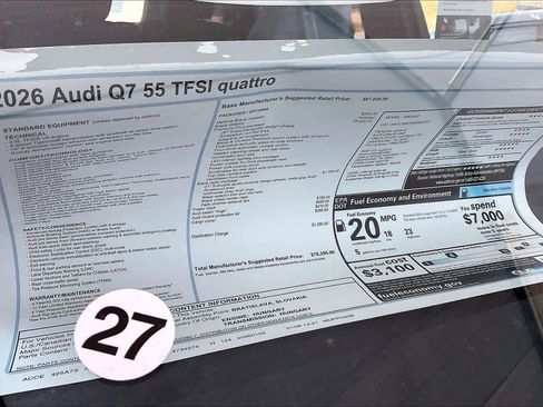 New 2026 Audi Q7 3.0T Premium Plus image 17