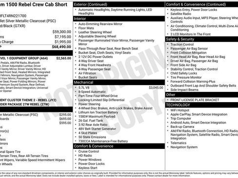 Used 2024 RAM 1500 Rebel w/ Rebel Level 1 Equipment Group AWD/4WD image 31