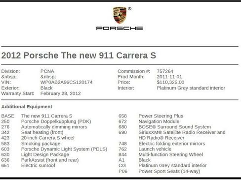 Used 2012 Porsche 911 Carrera S image 7