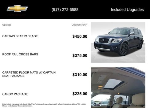 Used 2018 Nissan Armada Platinum w/ Captain Seat Package AWD/4WD image 5