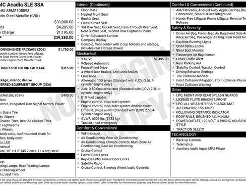 Used 2021 GMC Acadia SLE FWD image 2