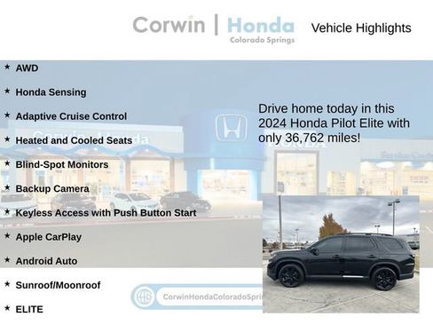 Used 2024 Honda Pilot Elite image 6