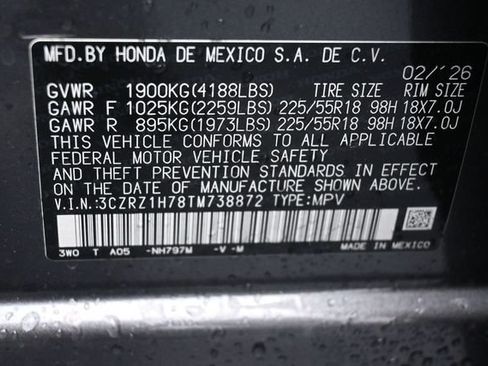 New 2026 Honda HR-V EX-L image 17