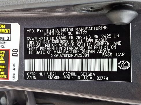 Used 2022 Lexus ES 350 w/ Premium Package FWD image 28