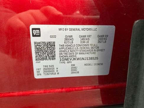 Certified 2022 Chevrolet Traverse RS w/ LPO, Floor Liner Package image 28