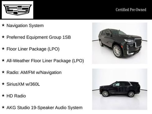 Used 2023 Cadillac Escalade Premium Luxury w/ LPO, Floor Liner Package AWD/4WD image 4