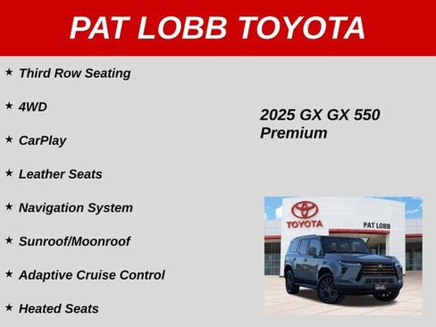 Used 2025 Lexus GX 550 w/ Accessory Package (2T) AWD/4WD image 39