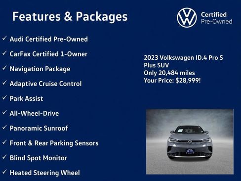 Used 2023 Volkswagen ID.4 Pro S Plus AWD/4WD image 5