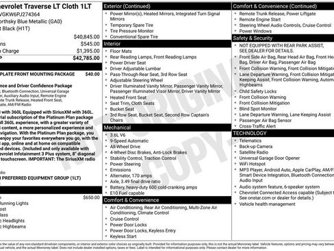 Used 2023 Chevrolet Traverse LT AWD/4WD image 3