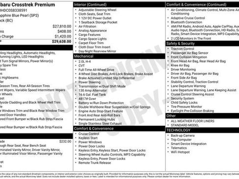 Certified 2025 Subaru Crosstrek 2.0i Premium image 13