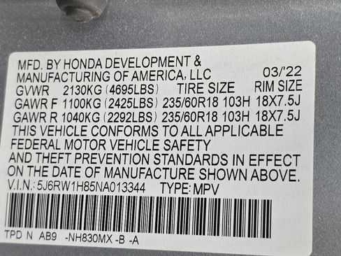 Certified 2022 Honda CR-V EX-L image 36