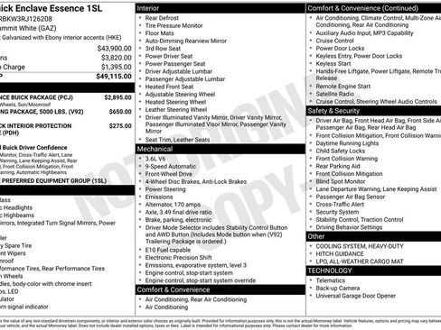 Used 2024 Buick Enclave Essence w/ Experience Buick Package FWD image 44