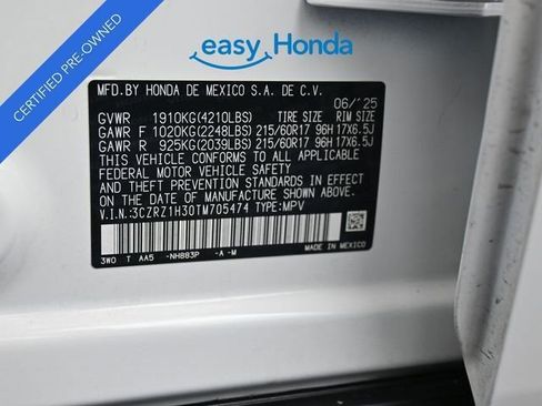 Certified 2026 Honda HR-V LX image 18